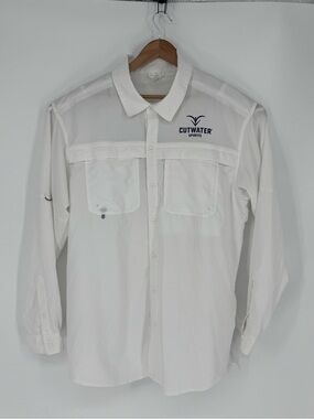 BAW Men’s Size 2XL White San Diego Cutwater Spirits Long Sleeve Vented I1